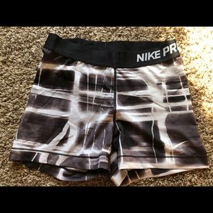 Nike pro spandex shorts